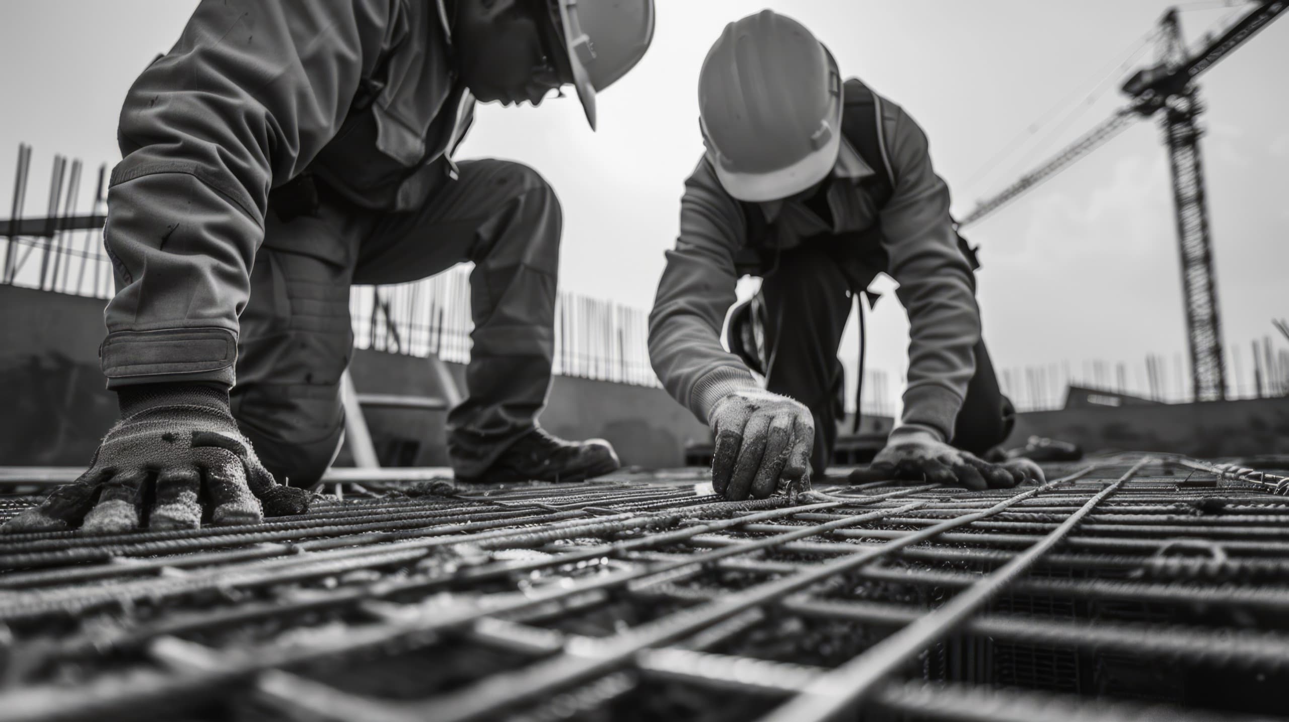 Construção civil - trabalhadores em obra